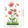 thumbnail image 3 of Ramiter Autocollant Mural Fleurs Roses Feuilles Vertes Autocollants Muraux Imperméable Autocollant Mural Vignes Florales Autocollants Muraux Pelables Autocollants Muraux Papillons pour Chambre de Bébé Chambre, 3 of 5