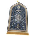 thumbnail image 2 of Rongfmy Flannel Prayer Rug Collectible Floor Carpet Blanket 65Cmx110cm Area Rugs for Bar Blue, 2 of 9