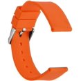 thumbnail image 2 of Silicone Rubber Watch Strap, 24mm, Orange, 2 of 7