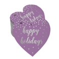 thumbnail image 1 of Inkdotpot 100 Pack Real Silver Foil Paper Tag Happy Holiday Favor Hang Tag, 1 of 6