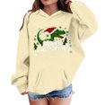 thumbnail image 1 of Girls Long Sleeve Tops, Pullover Sweatshirt with Crewneck and Pocket, 1 of 9