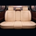 thumbnail image 3 of Maidao Car Seat Covers Leather Set for Jeep for Commander 2005-2010 5 Seats Compatible Airbag Waterproof Front Rear Cushion Protector Beige, 3 of 8