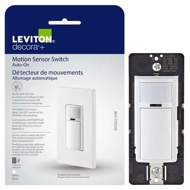 Decora Motion Sensor In-Wall Switch 2A Single Pole in White