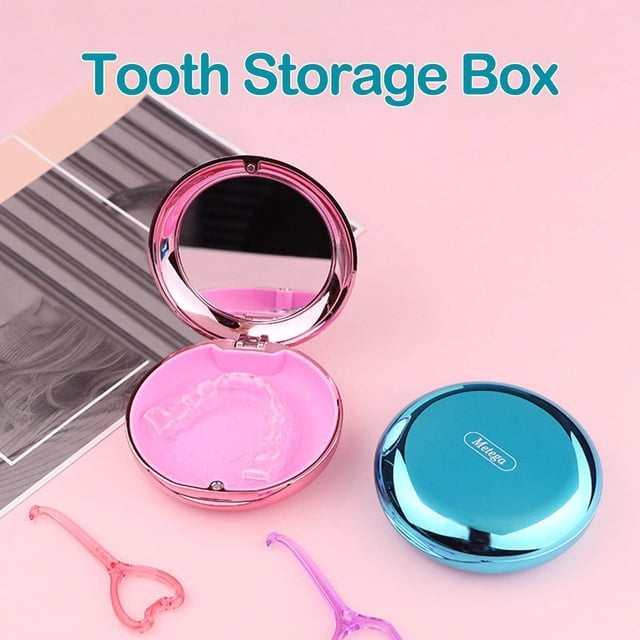 pitrice Étui de Voyage avec Protection de Bouche de Miroir avec Trous de Ventilation Bleu