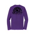 thumbnail image 2 of Gravity Outdoor Co. Chandail à Manches Longues - Violet Équipe - Logo Noir - G, 2 of 2