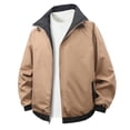 thumbnail image 4 of Dagegui Mens Bomber Jacket Lightweight Stand Collar Windbreaker Spring Fall Casual Jackets with Pockets Black M, 4 of 4