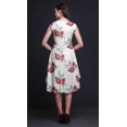 thumbnail image 3 of Bimba Robe Midi Évasée d'Été Décontractée Sans Manches à Imprimé Floral de Pivoine Blanche et d'Anémone pour Femme - Grand, 3 of 6