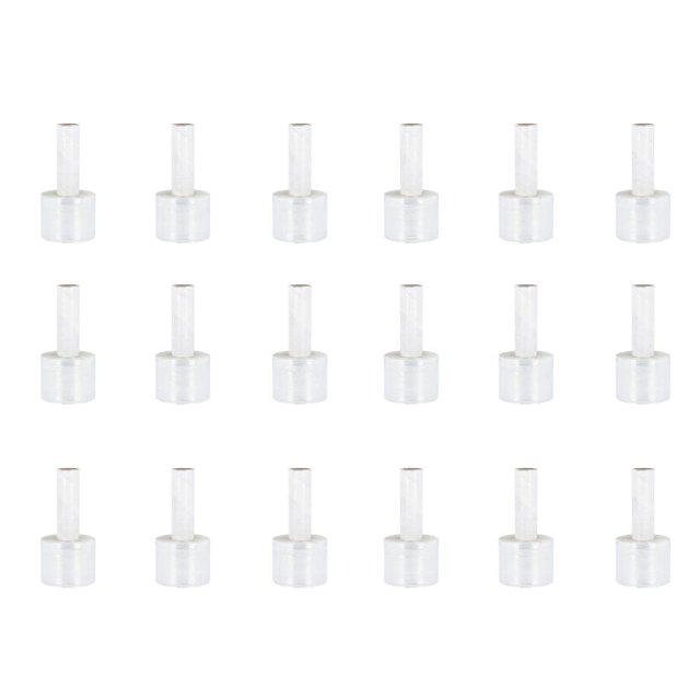 Pellicule Extensible, Emballage avec Poignée à Noyau Allongé, Transparent, 3 Pouces X 1000 Pieds, Calibre 80, Lot de 18