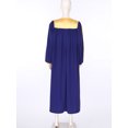 thumbnail image 4 of RUNQHUI Unisex Adult Choir Robe for Church Baptism V-neck Long Sleeve Christian Priest Robe Graduation Gown Costumes Blue M, 4 of 7