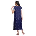 thumbnail image 4 of Moomaya Robe de Nuit à Manches Courtes Imprimée pour Femmes en Coton, 4 of 5