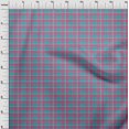 thumbnail image 3 of oneOone Polyester Lycra Teal Blue Fabric Madras Check Sewing Material Print Fabric By The Yard 56 Inch Wide, 3 of 4