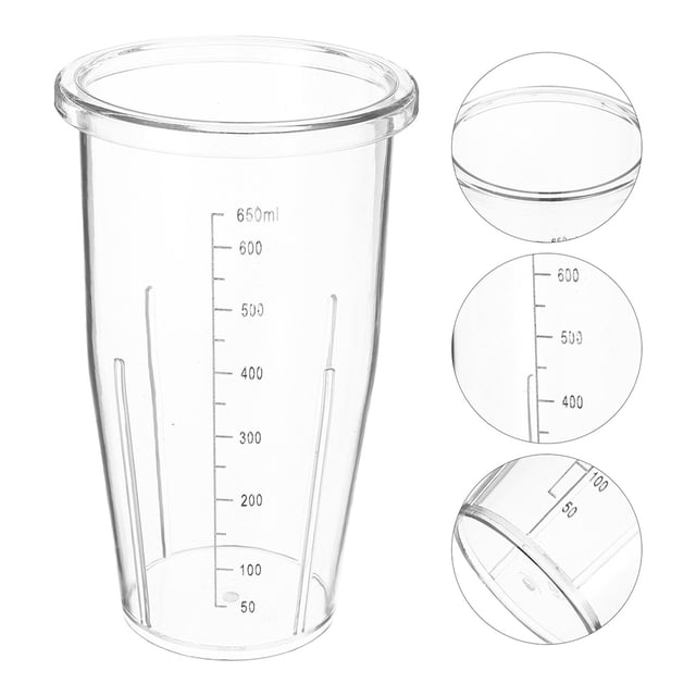 RENACLIPY 12Pcs Blender Cups Jar Plastic Blender Cups Replacement Transparent for Cooking and Beverage Preparation