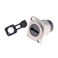 thumbnail image 3 of Miulika D Type Pass through Connector Female to Female with Cap Extension Shielded Portable 4K Adapter HD Display Coupler Module Silver, 3 of 6