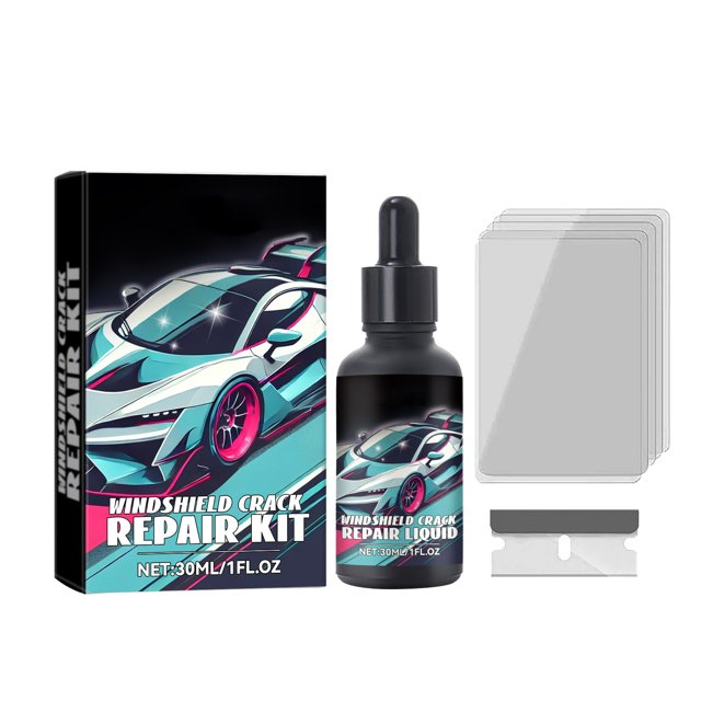 Auto Windshield Kit Nano Glass Restorer Solution Quick Fix for Cracks and Chips Windshield Crack Agent Easy to Use