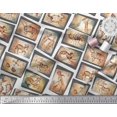 thumbnail image 3 of Soimoi Velvet Fabric Zodiac Sign Patchwork Print Fabric by The Yard 58 Inch Wide, 3 of 3