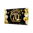 thumbnail image 4 of Birthday Party Banner Home Birthday background; birthday Theme Backdrop Background Wall Decoration, 70 Years Old, 4 of 8