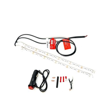 Trousse de base de bandes lumineuses à DEL Max d’Alpena pour l’intérieur et l’extérieur – Ambre