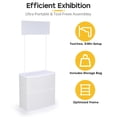 thumbnail image 2 of Table de Comptoir de Promotion Portable Pliable Kiosque Kiosque de Foire Commerciale Présentoir Lot de 2, 2 of 9