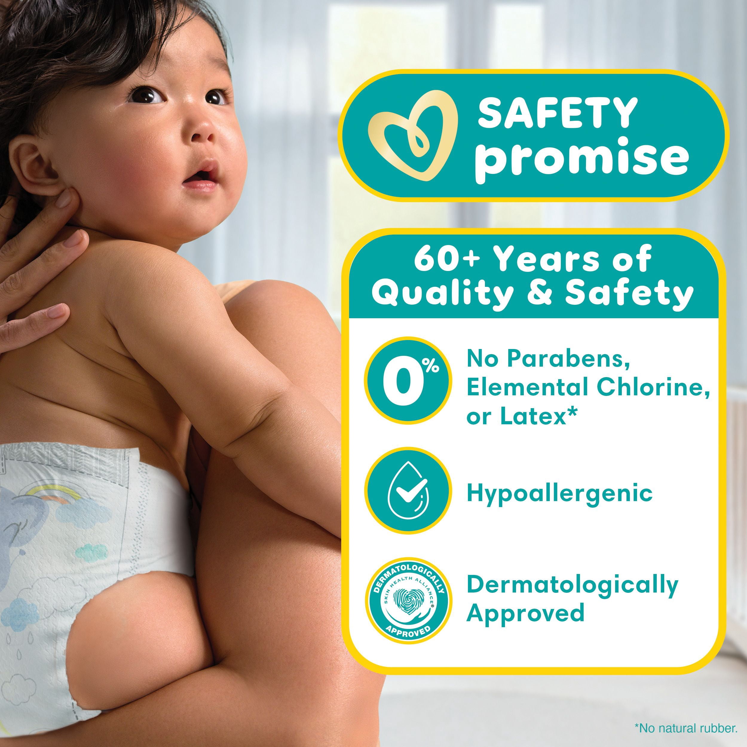Pampers Swaddlers Couches, Taille 0 (jusqu'à 10 lbs), Absorbantes, Garde Bébé au Sec et Confortable, Couche pour Bébé Jetable Sécuritaire pour la Peau