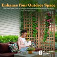 thumbnail image 4 of All Things Cedar 2-Piece Outdoor Single Trellis Handcrafted for Climbing Plants, 4 of 7