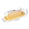 thumbnail image 3 of Oleegame 1PC Produce Storage Sealed Butter Dish With Lid And To Keep Butter Fresh Easy To Scoop Butter Storage Counter Butter Rack Refrigerator Butter Container With Lid Butter Dish Yellow, 3 of 9
