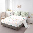 thumbnail image 3 of YST Christmas Village Comforter Set 7 Piece Queen Size, Xmas Green Beige Bed in a Bag for Kids, Christmas Tree Reindeer Rabbit Pattern Bedding Sets, Winter Holiday Sheet Set with Comforter, 3 of 5