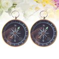 thumbnail image 2 of FRCOLOR mini compass 2Pcs Compass Keychain Portable Pocket Keyring Decorations Birthday Wedding Party Gift Favors,1.73"X0.47"X0.47", 2 of 4
