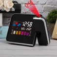 thumbnail image 3 of Nikou Réveil numérique - Horloge météo Affichage LCD Couleur numérique Réveil à Projection LED avec Station météo/température/humidité/Calendrier, 3 of 8