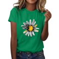 thumbnail image 2 of Ovbmpzd Short Sleeve Ladies Tops Green Funny Comfy Pullover Graphic Tees Womens Blouses M, 2 of 5
