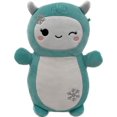 thumbnail image 1 of Squishmallow Holiday HugMees 10" - Teal Yeti, 1 of 2