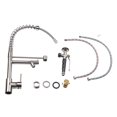 thumbnail image 2 of Kitchen Water Tap, Pull Down Spring Faucet Household Hot And Cold Water Tap Washbasin Faucet Basin Sink, 2 of 8