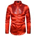 thumbnail image 3 of Chemise à Manches Longues pour Homme Chemise à Paillettes Décontractée de Mode Automne et Hiver pour Homme Haut à Manches Longues, 3 of 4