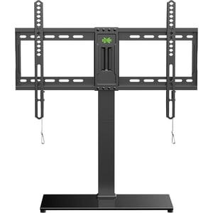 USX MOUNT Universel TV Haut de la table de peuplement TV Support pour la plupart des téléviseurs de 37-70 pouces, réglable en hauteur TV Base avec base en verre, pivotant TV Les positions se tiennent jusqu'à 99lbs, VESA jusqu'à 600X400mm