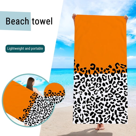 mtvxesu Beach Blankets, Microfiber Beach Towel Super,Lightweight Special Pattern Bath Towel, Sandproof Beach Blanket,Multi-Purpose Towel for Travel Swimming Pool Camping 27.55x59.05in