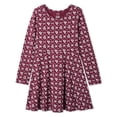 thumbnail image 1 of George Girls' Long-Sleeve Skater Dress, 1 of 5