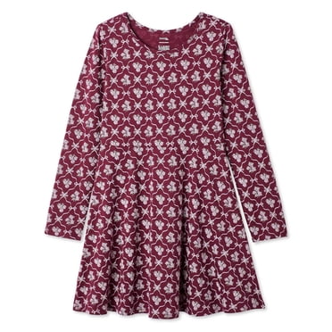 George Girls' Long-Sleeve Skater Dress