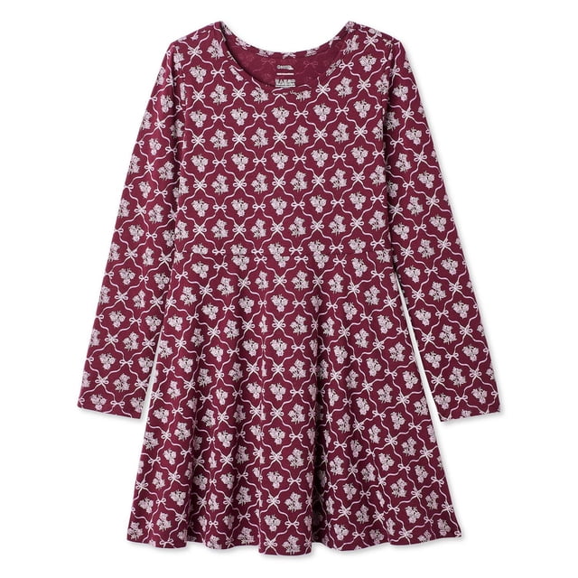 George Girls' Long-Sleeve Skater Dress