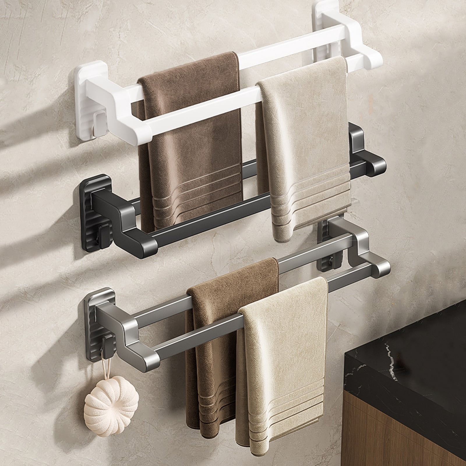 Sentmoon Tall Shoe Rack Hanging Shoe Rack Bathroom Non Perforated Slipper Rack Wall Mounted Shoe Rack Bathroom Wall Door Shoe Storage Rack