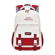 Clearance! Delayuji Home Decor Aesthetic Daypacks Backpack Backpack Cute Canvas Backpack Casual Travel Daypacks，Kids School Bag A Red