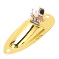 thumbnail image 4 of Metal Boat Style Guitar Input Jack With String Fixators, 6.35mm Jack, For Electric Guitars, 4 of 8