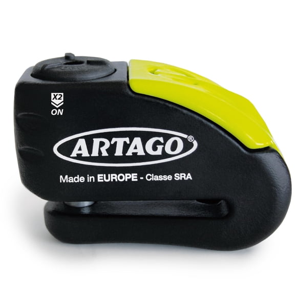 ARTAgO 30X10 Alarme de Verrouillage de Disque de Moto Antivol Serrure d'Alarme avec Fonction d'Avertissement, Verrouillage de Disque de Moto Haut de Gamme avec Alarme, Sécurité pour les Motos, Verrouillage de Moto en Acier Inoxydable A10