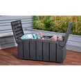 thumbnail image 2 of Strata Products Coffre de Terrasse Extérieur 85 Gal pour Rangement de Patio avec Couvercle à Double Porte, Noir, 2 of 7