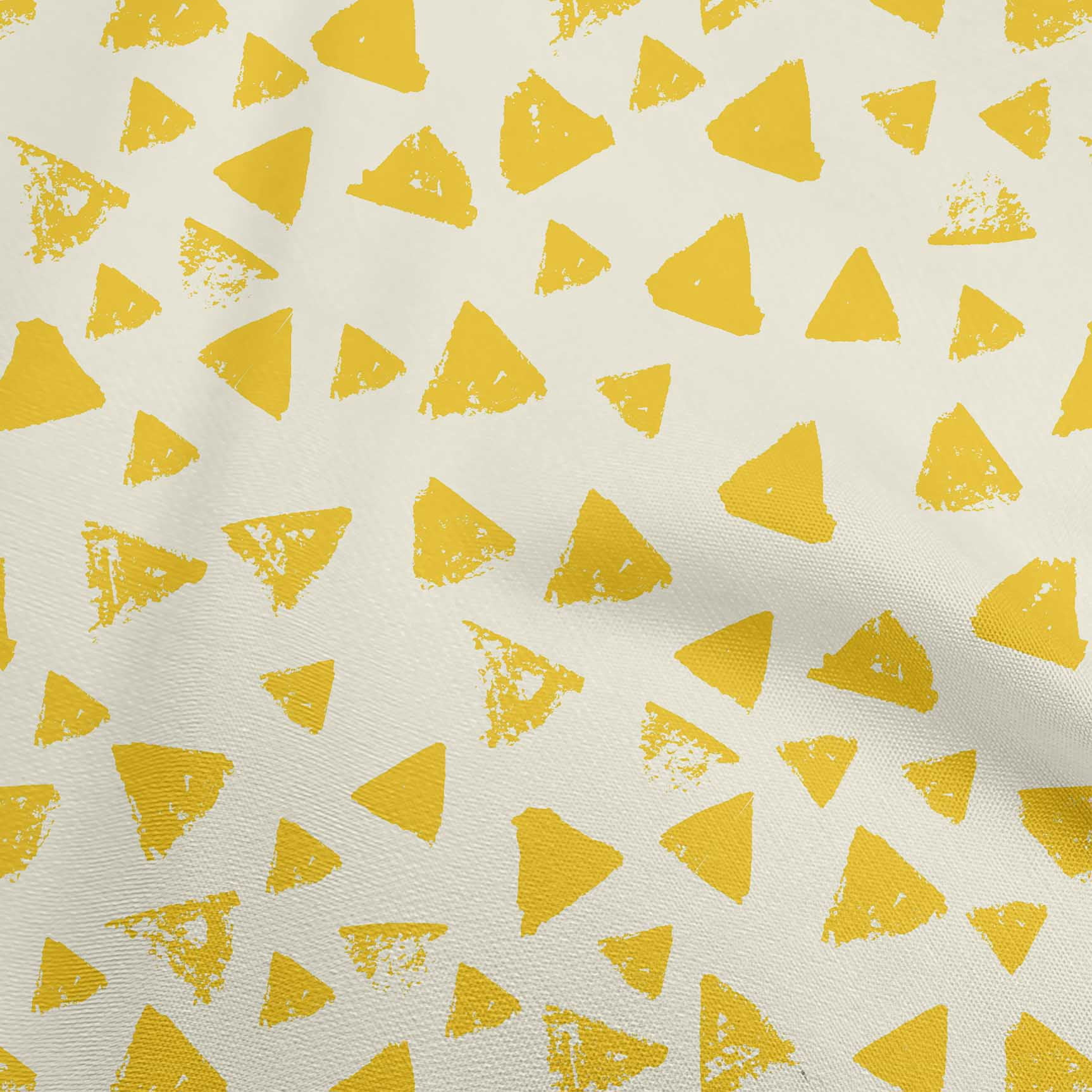 oneOone Rayon Yellow Fabric Geometric Dress Material Fabric Print Fabric By The Yard 56 Inch Wide