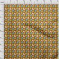 thumbnail image 3 of oneOone Polyester Lycra Rust Brown Fabric Skull Sewing Craft Projects Fabric Prints By Yard 56 Inch Wide, 3 of 4