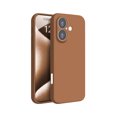 thumbnail image 1 of PANDACO Soft Shell Brown Case for iPhone 16, 1 of 3