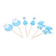 thumbnail image 5 of 18Pcs Boy Type Kids Birthday Cute Cupcake Toppers Baby Shower Cake Decorations (Blue), 5 of 5