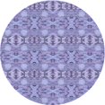 thumbnail image 1 of Ahgly Company Tapis Rond Lavable en Machine Intérieur Transitionnel Bleu Ardoise, 3 Pieds Rond, 1 of 7