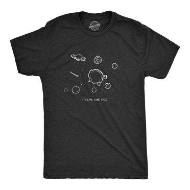 Donne-moi un Peu d'Espace T-Shirt Drôle de Planète, Professeur de Sciences de l'Espace, Astronaute (Noir) - 4TG