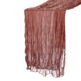 thumbnail image 1 of Unique Bargains 11Ft Cheesecloth Table Runner 35 x 134 Inch Rustic Gauze Tablecloth, Terracotta, 1 of 7