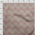 thumbnail image 3 of oneOone Tissu Jersey Viscose Rouge Feuilles Matériel de Robe Tissu Imprimé Tissu au Mètre 60 Pouces de Large-Ab, 3 of 5